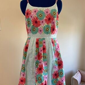 BEA & DOT by Modcloth Teal and Pink floral Maxi Summer Dress - Sz. M